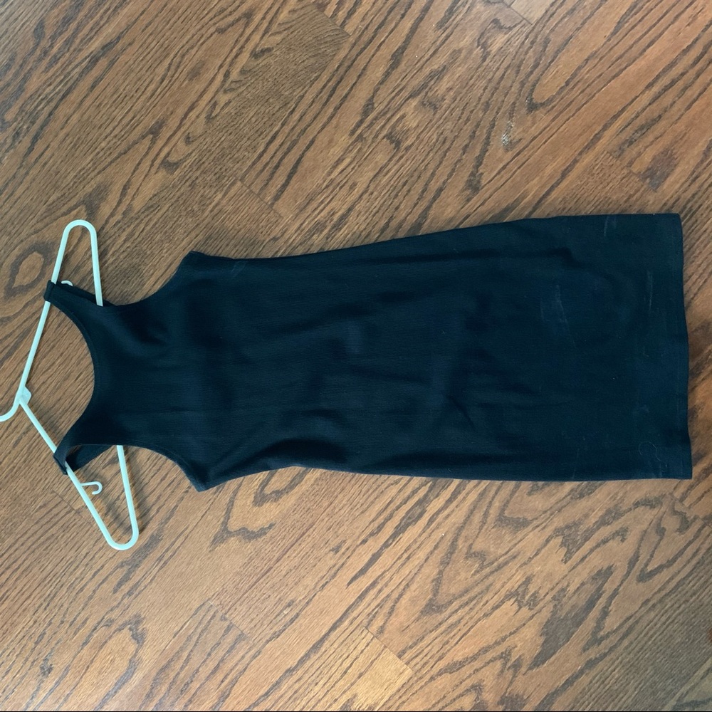 Black cotton dress